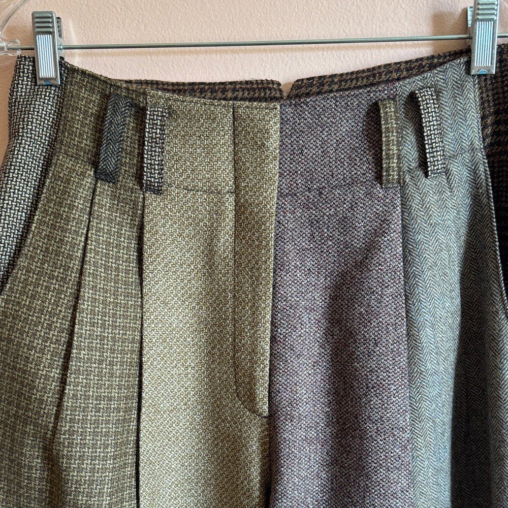 Patchwork Wool Trousers - Picture 10 of 13